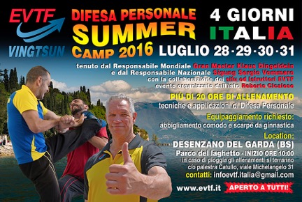 Cartolina Summer Stage Desenzano 2016 fronte ita